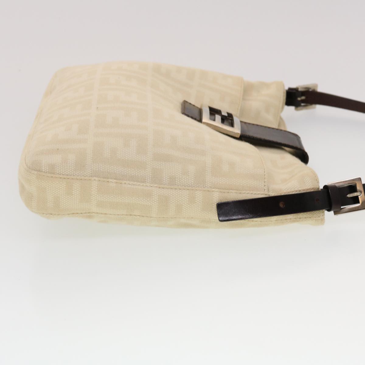 FENDI Zucca Canvas Mamma Baguette Shoulder Bag Beige yk7171