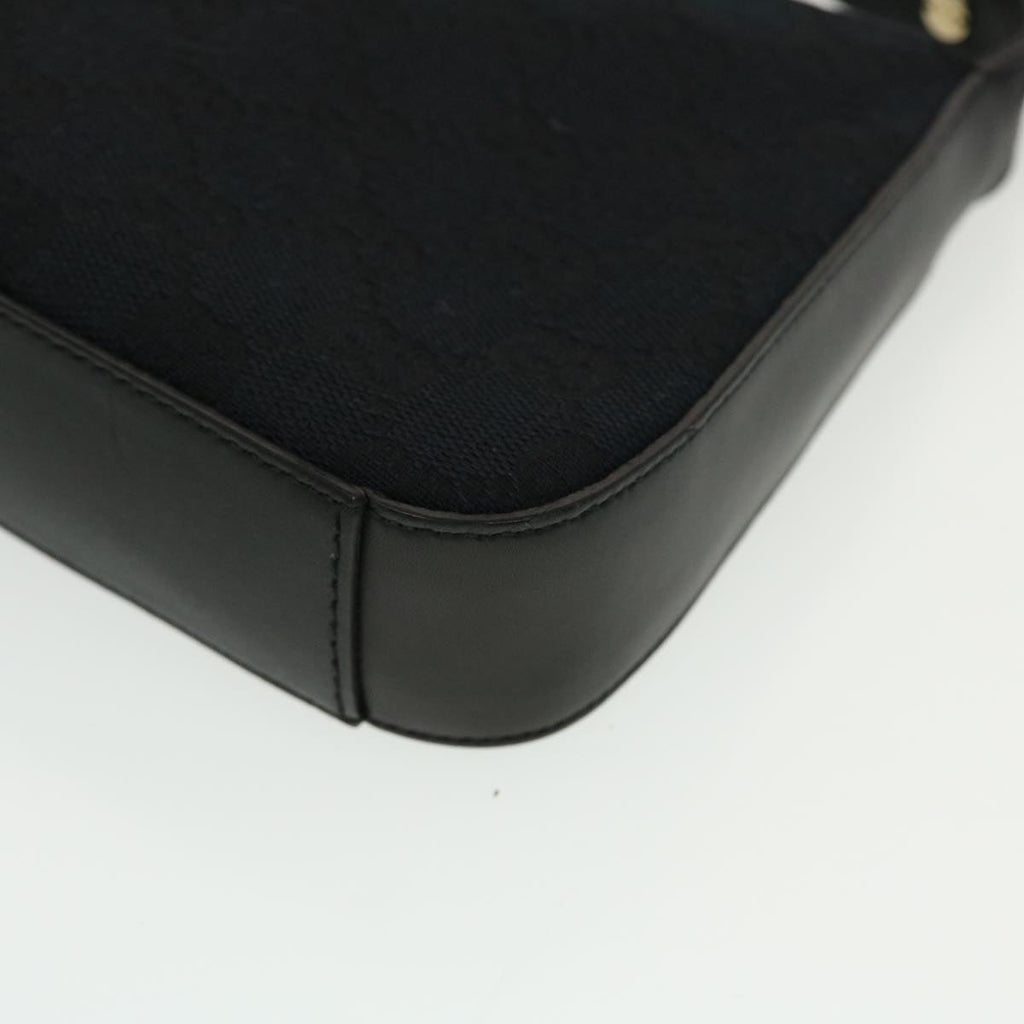 GUCCI GG Canvas Shoulder Bag Black 0014285 yk7184