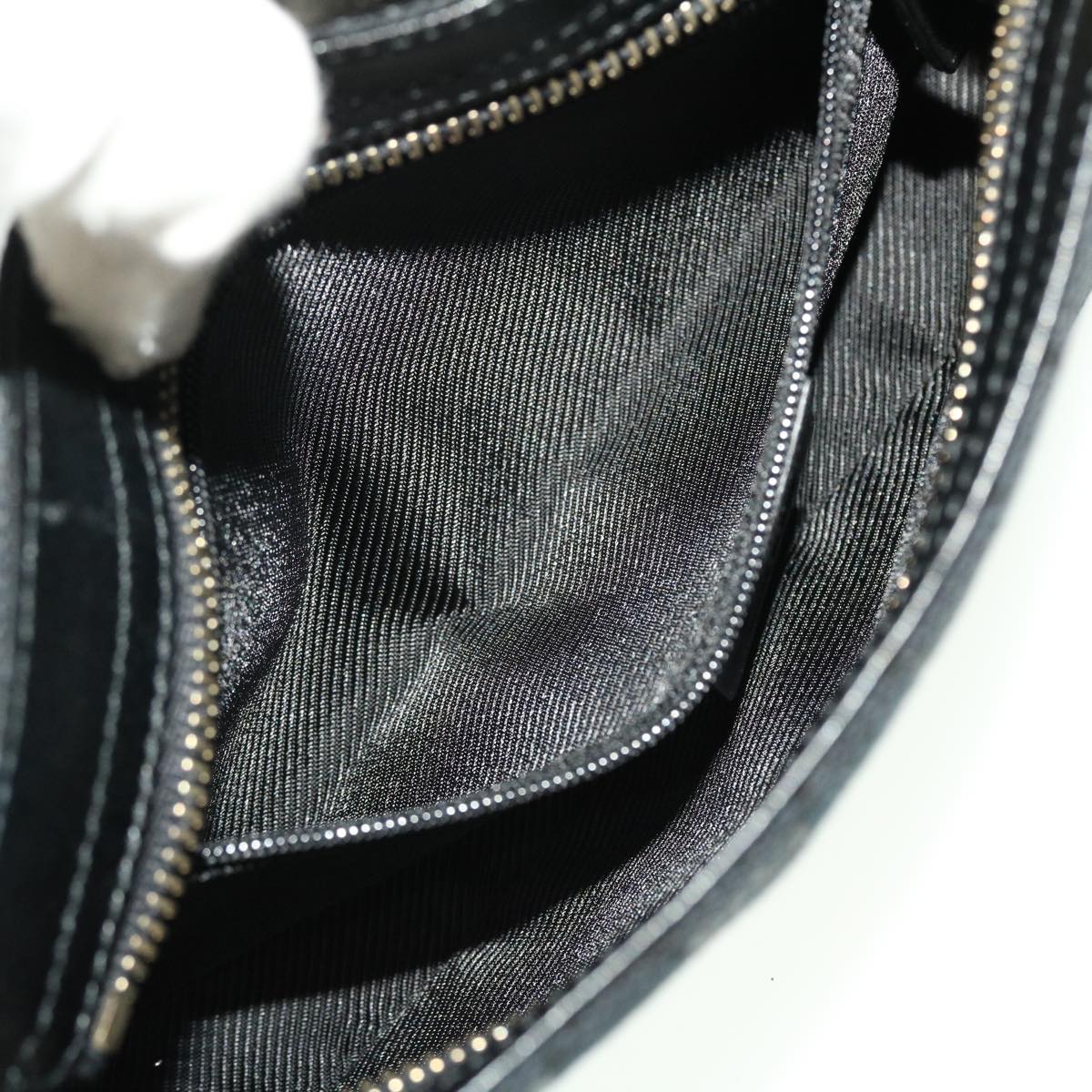 GUCCI GG Canvas Shoulder Bag Black 0014285 yk7184