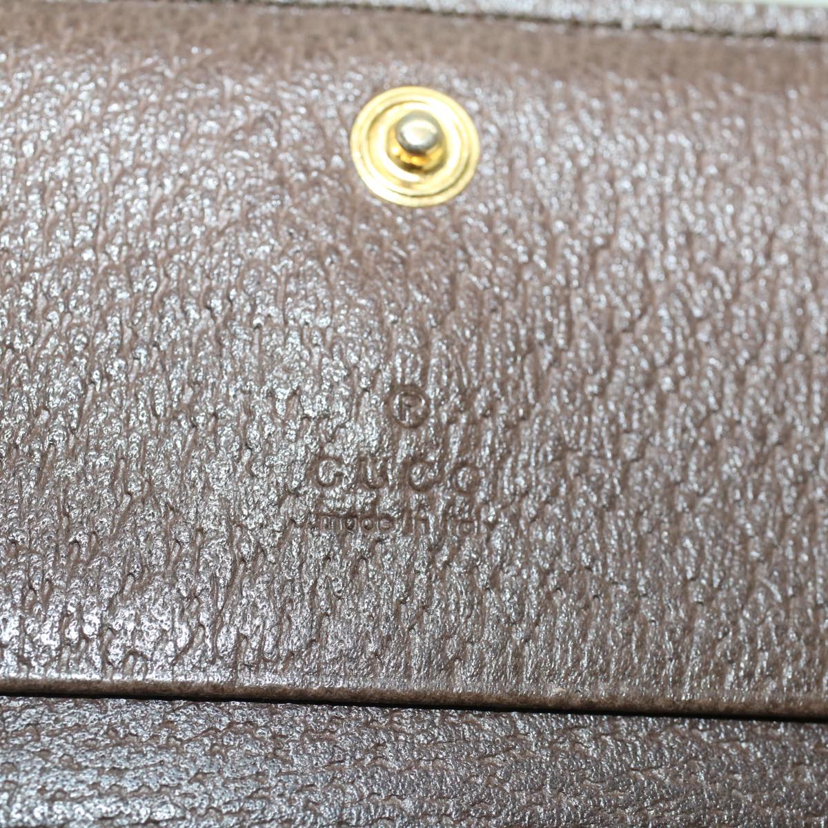 GUCCI GG Canvas Web Sherry Line Ofidia Wallet Beige Red Green 523155 yk7191