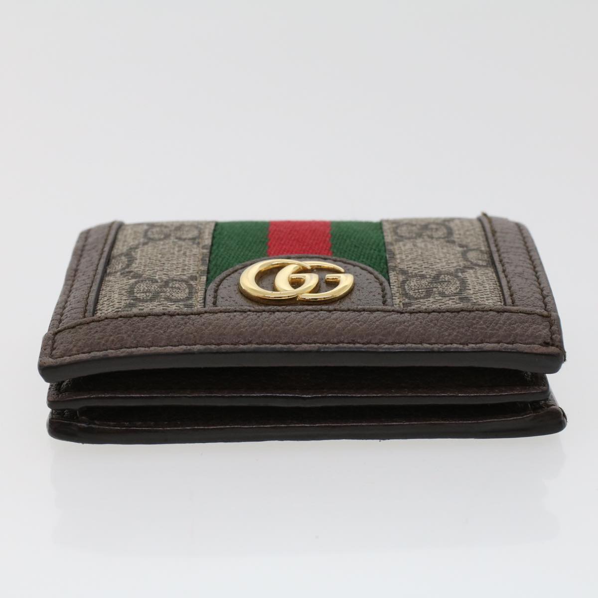 GUCCI GG Canvas Web Sherry Line Ofidia Wallet Beige Red Green 523155 yk7191