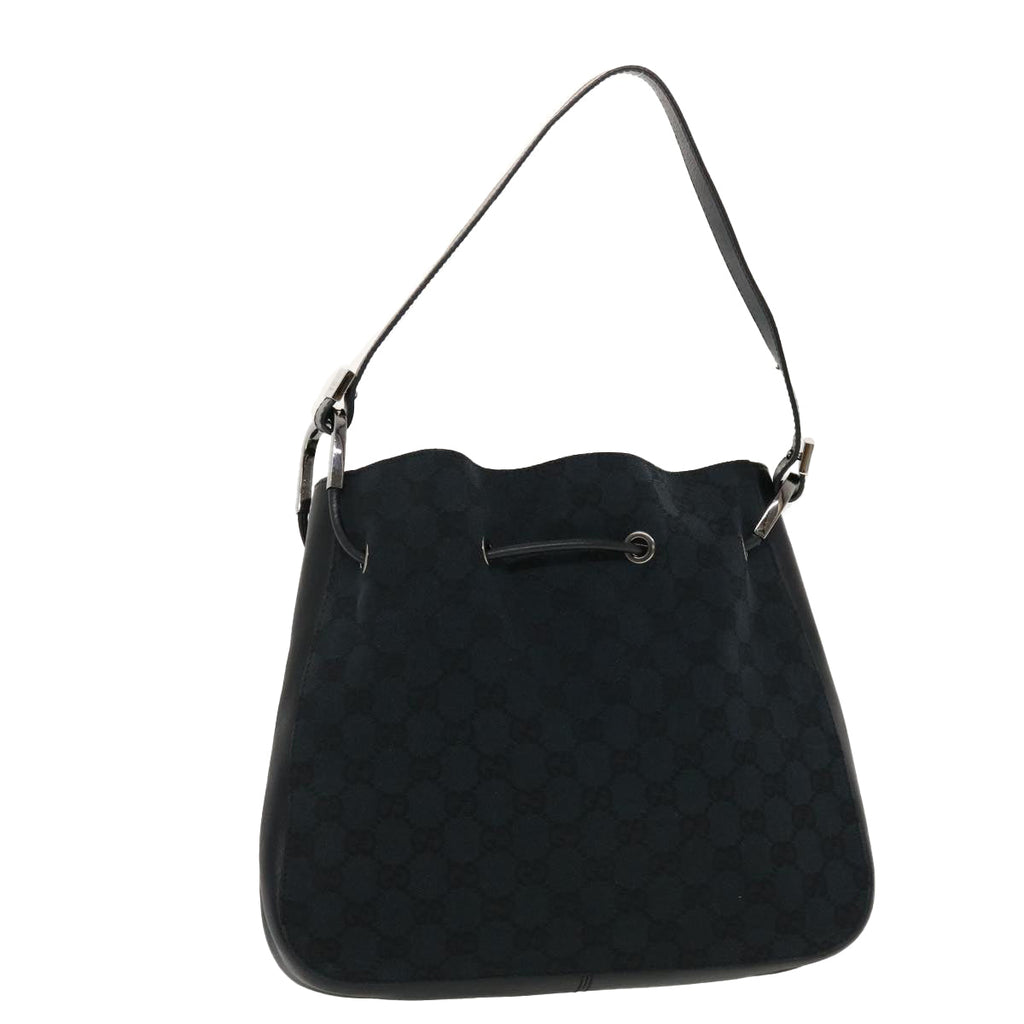 GUCCI GG Canvas Shoulder Bag Black yk7193
