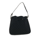 GUCCI GG Canvas Shoulder Bag Black yk7193