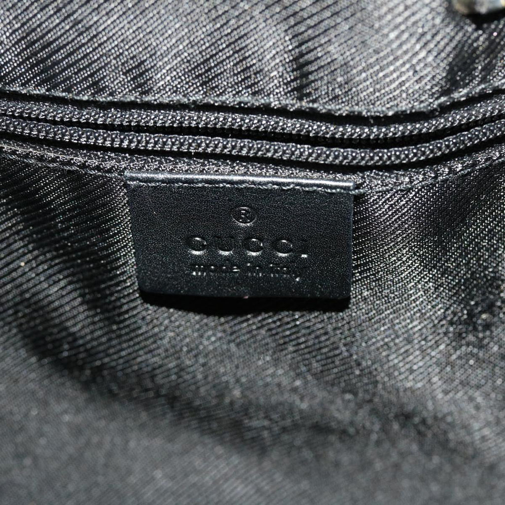 GUCCI GG Canvas Shoulder Bag Black yk7193