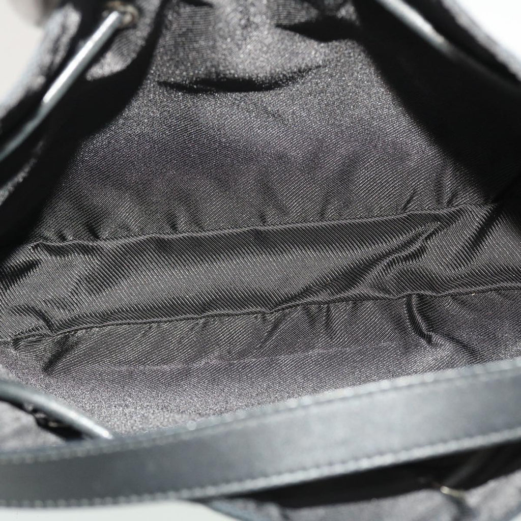 GUCCI GG Canvas Shoulder Bag Black yk7193