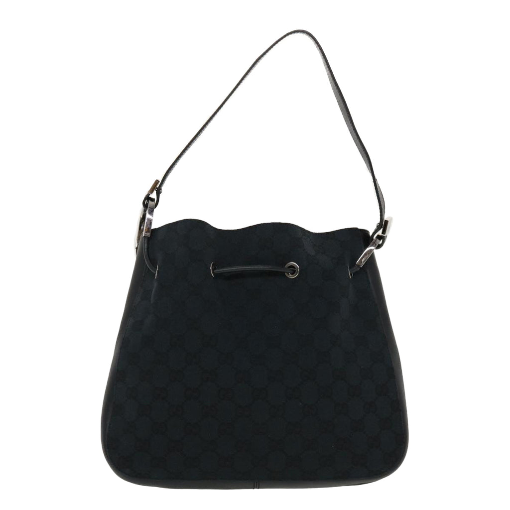 GUCCI GG Canvas Shoulder Bag Black yk7193