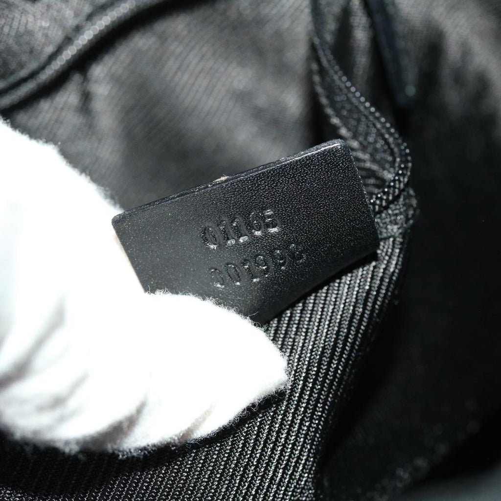 GUCCI GG Canvas Shoulder Bag Black yk7193