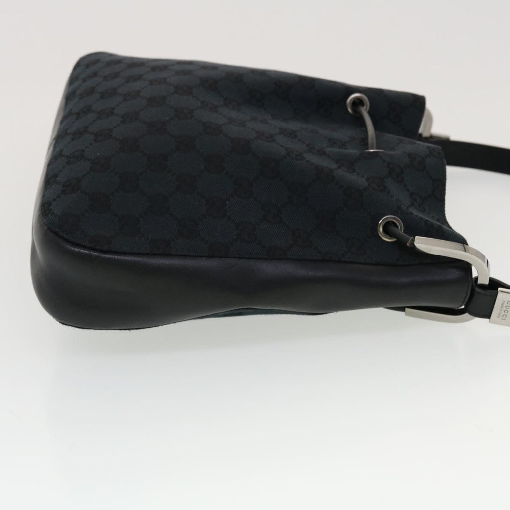 GUCCI GG Canvas Shoulder Bag Black yk7193