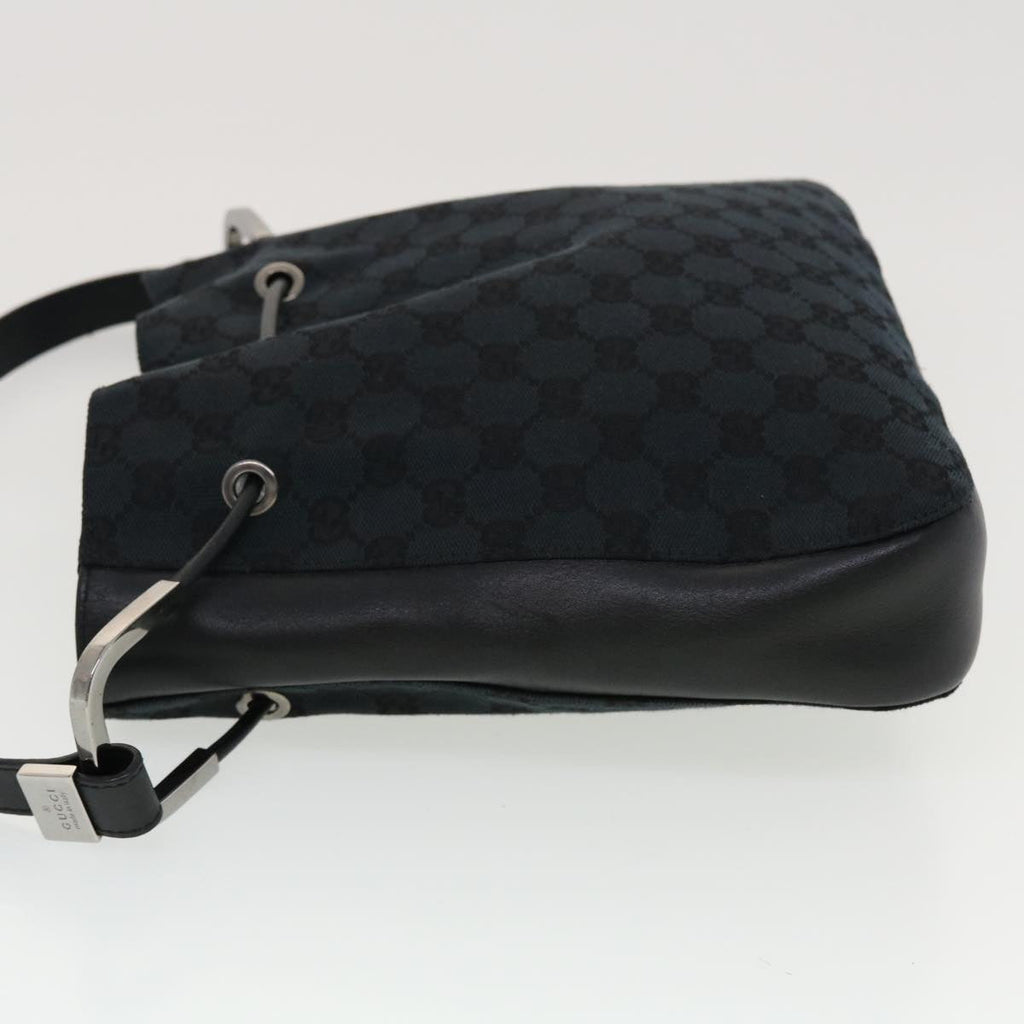 GUCCI GG Canvas Shoulder Bag Black yk7193