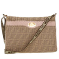 FENDI Zucca Canvas Celeria Shoulder Bag Beige yk7228