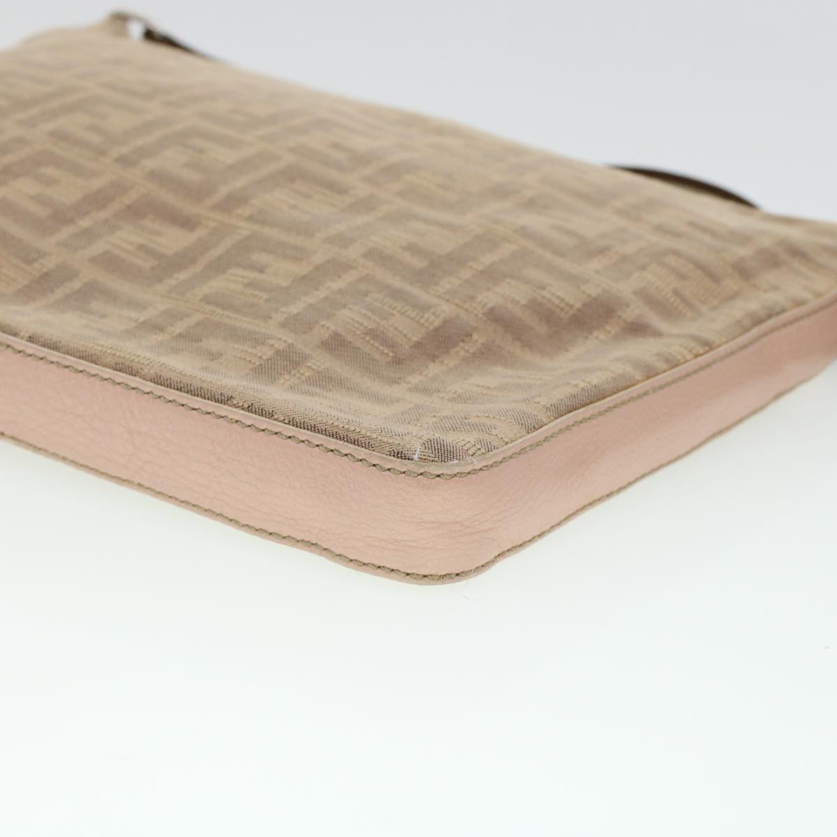 FENDI Zucca Canvas Celeria Shoulder Bag Beige yk7228