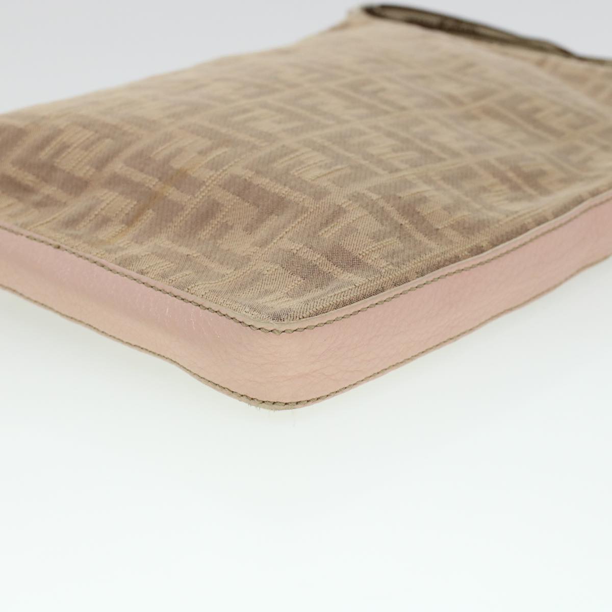 FENDI Zucca Canvas Celeria Shoulder Bag Beige yk7228