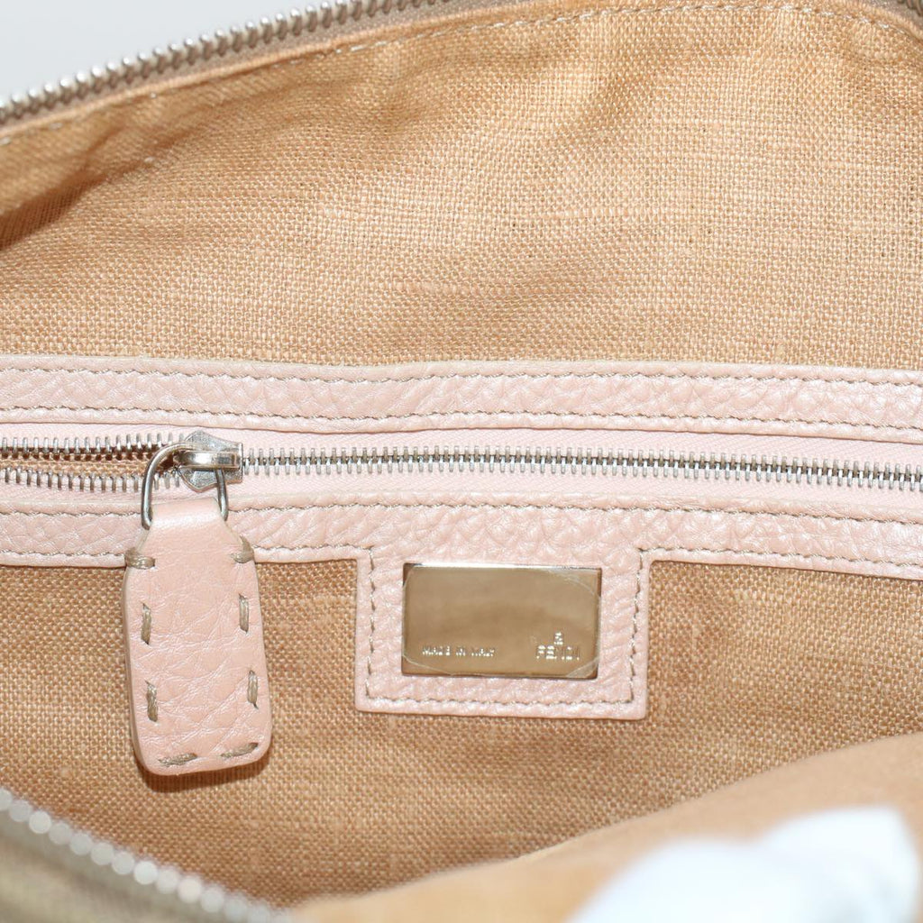 FENDI Zucca Canvas Celeria Shoulder Bag Beige yk7228