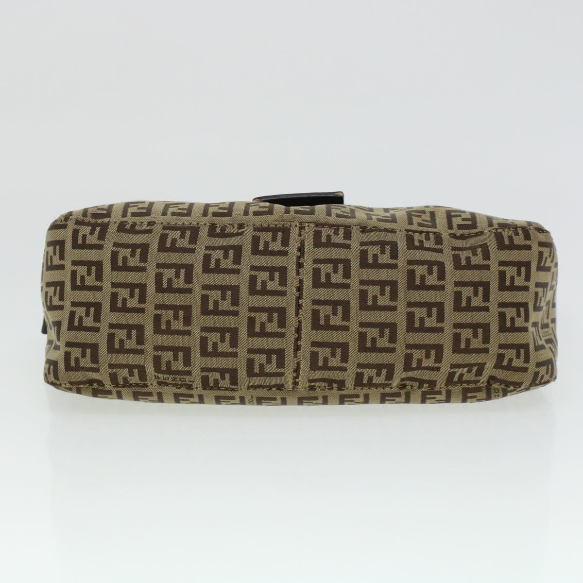 FENDI Zucchino Canvas Mamma Baguette Shoulder Bag Beige yk7232