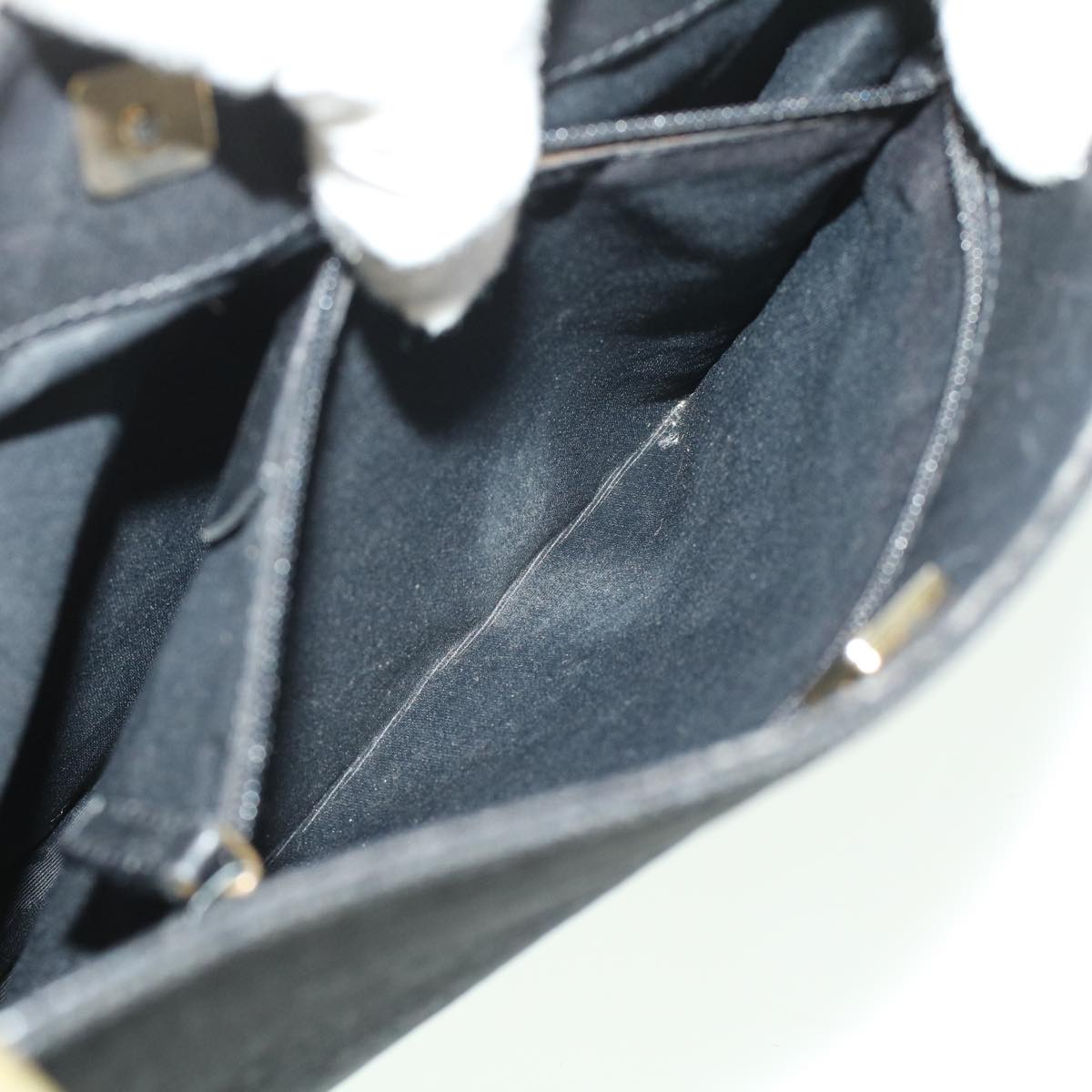 GUCCI GG Canvas Shoulder Bag Black 91762 yk7260