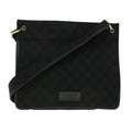 GUCCI GG Canvas Shoulder Bag Black 91762 yk7260
