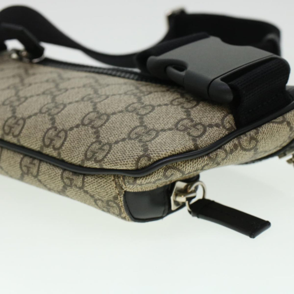 GUCCI GG Canvas Body Bag PVC Leather Beige 450946 yk7290