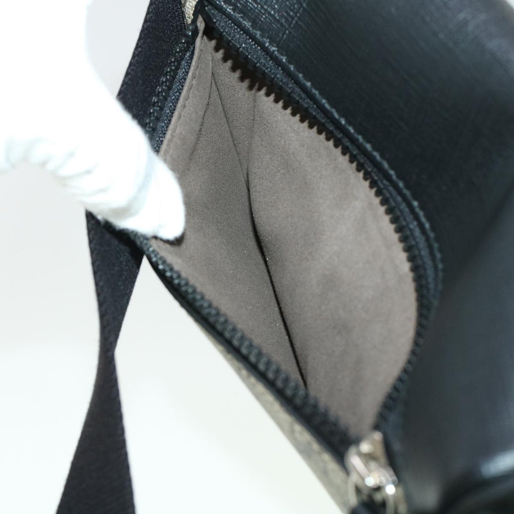 GUCCI GG Canvas Body Bag PVC Leather Beige 450946 yk7290