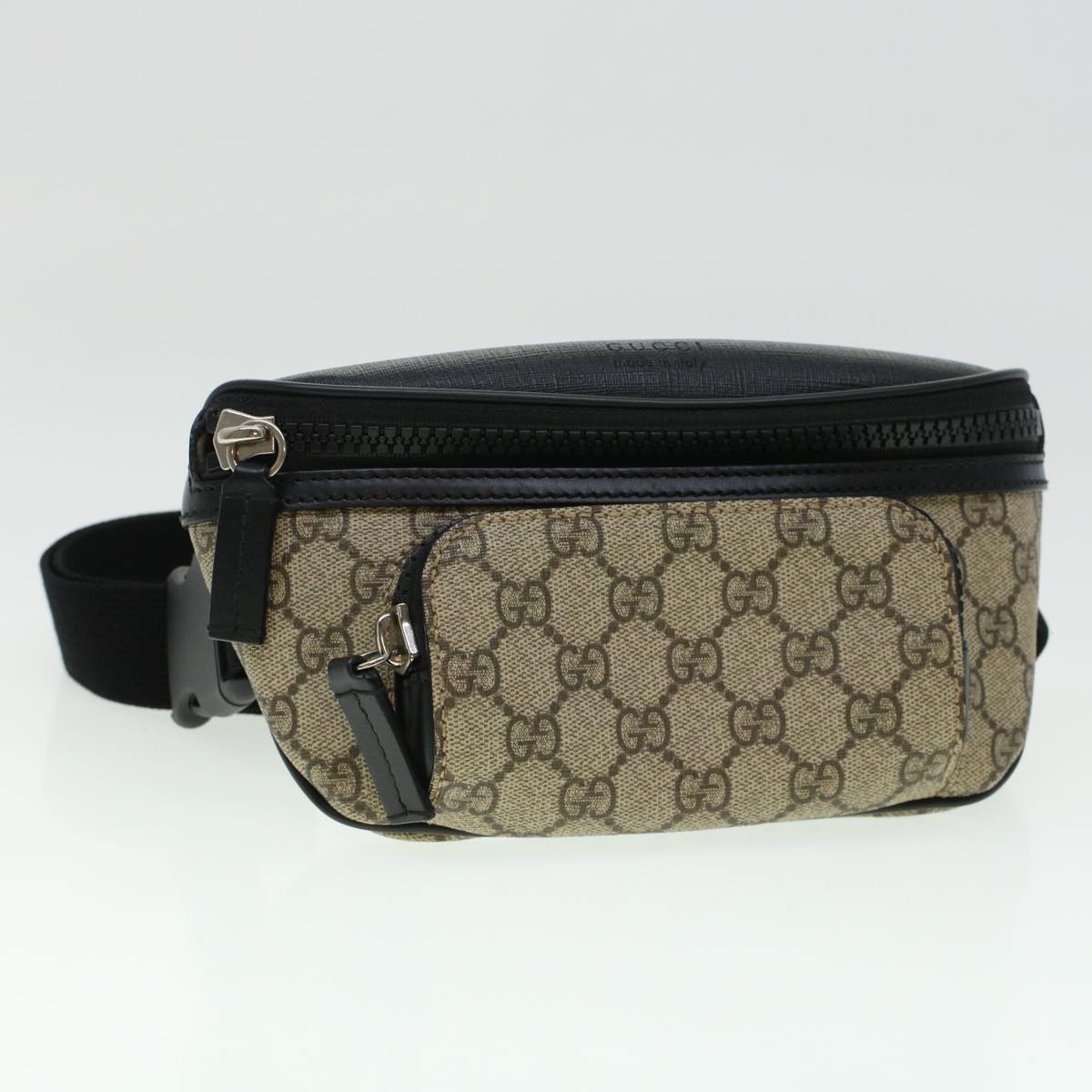 GUCCI GG Canvas Body Bag PVC Leather Beige 450946 yk7290
