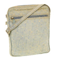 FENDI Zucca Canvas Shoulder Bag Blue yk7325