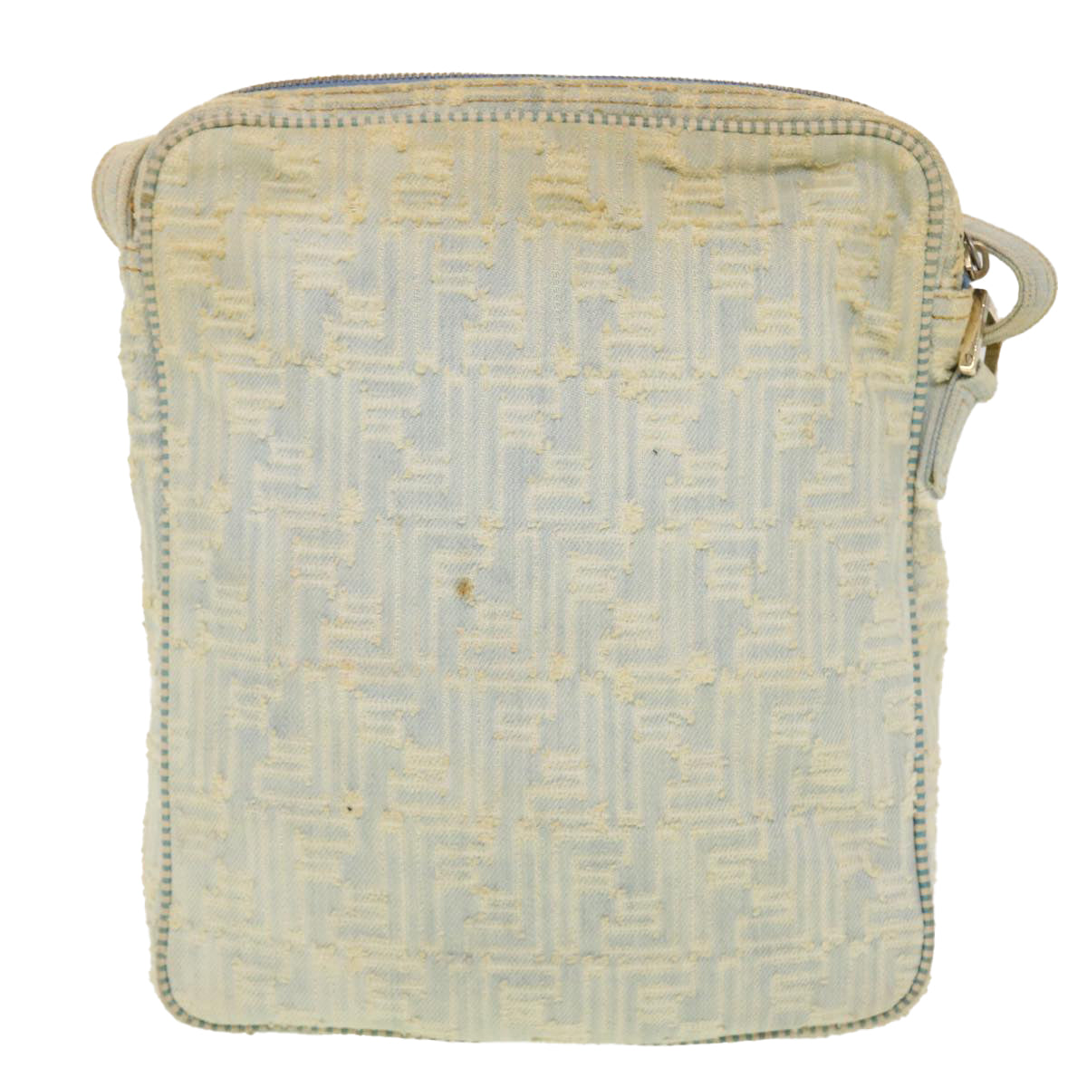 FENDI Zucca Canvas Shoulder Bag Blue yk7325
