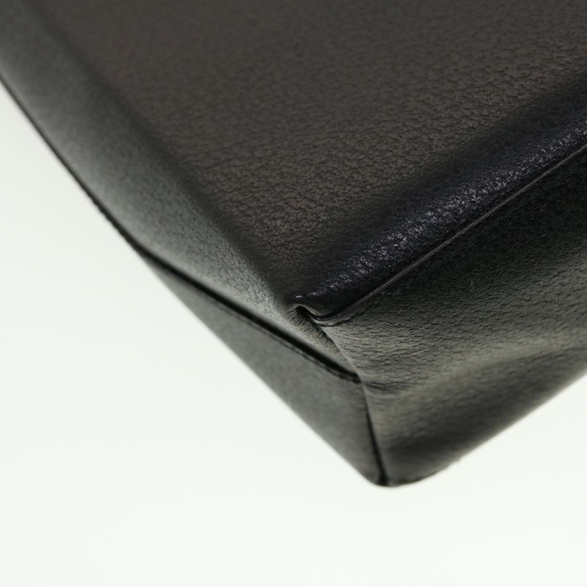 GUCCI Bamboo Hand Bag Leather Black 001.3444.1887 yk7365B