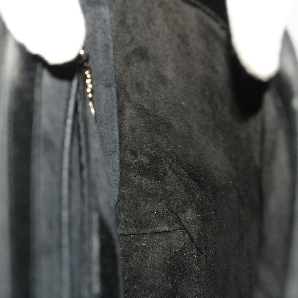 GUCCI Bamboo Hand Bag Leather Black 001.3444.1887 yk7365B