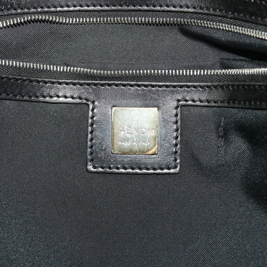 FENDI Zucca Canvas Tote Bag Black yk7411