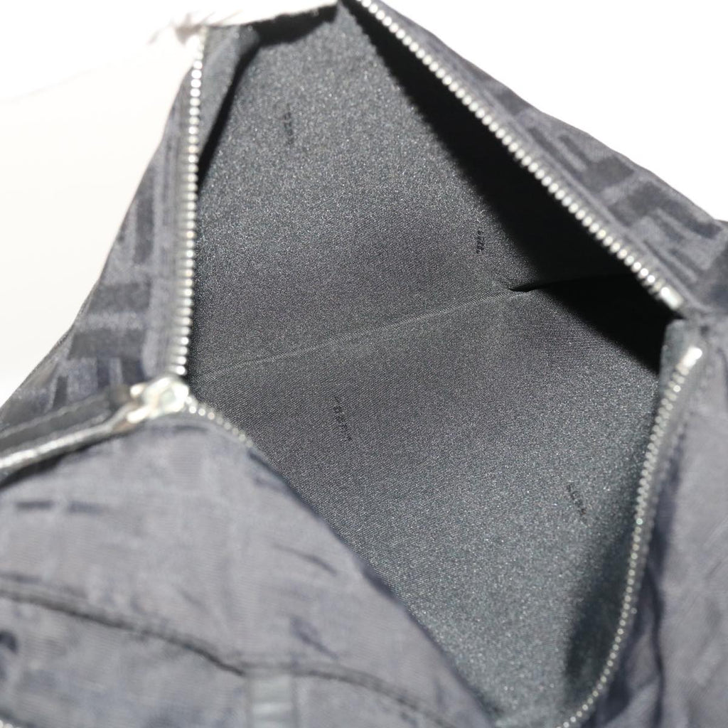 FENDI Zucca Canvas Tote Bag Black yk7411