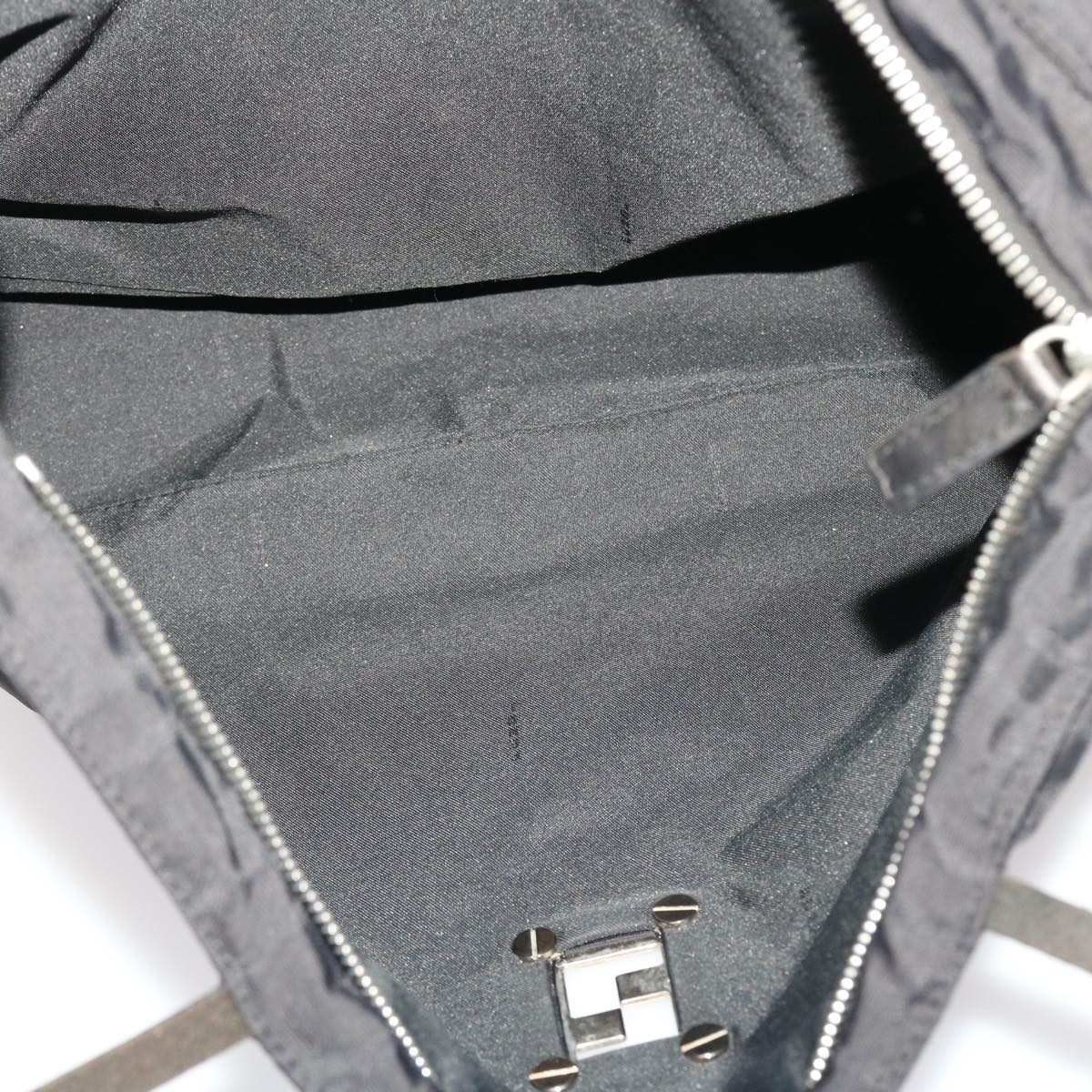 FENDI Zucca Canvas Tote Bag Black yk7411