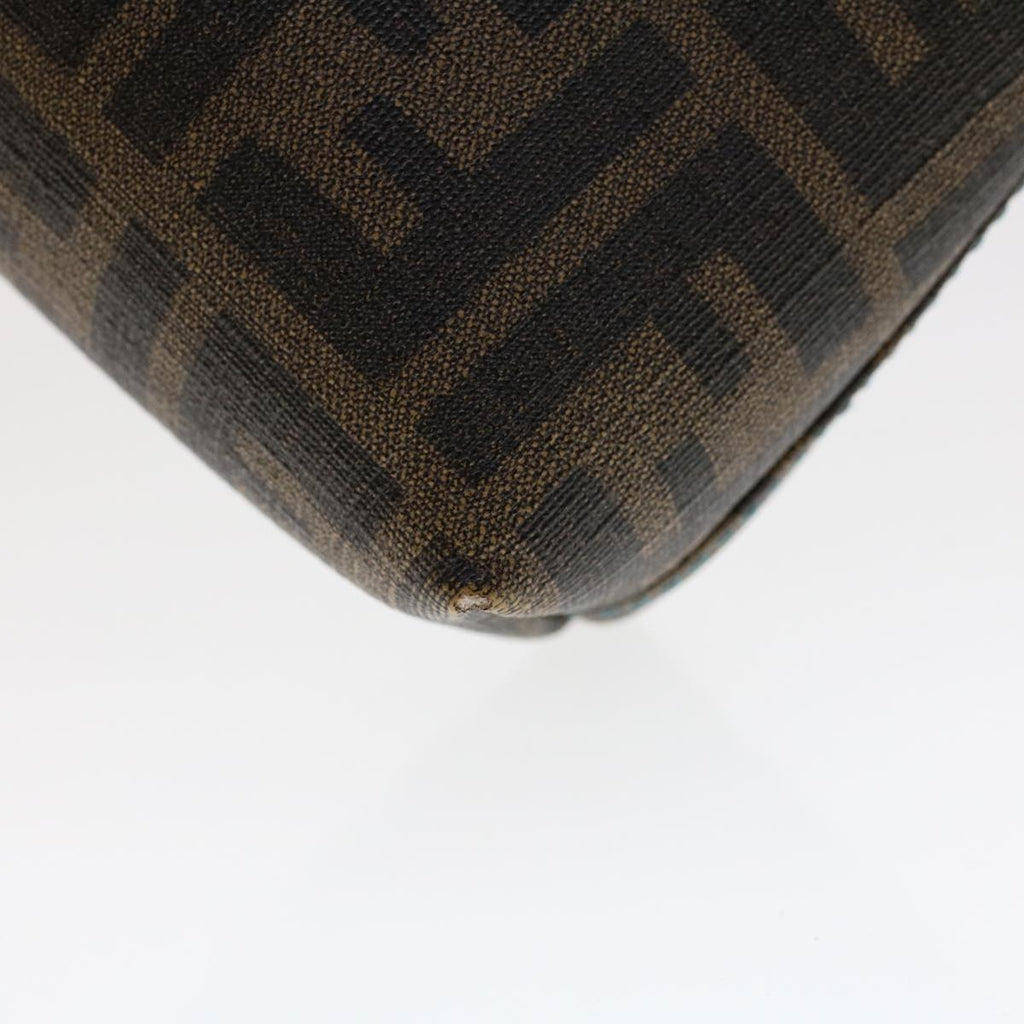 FENDI Zucca Canvas Pouch Black Brown yk7489