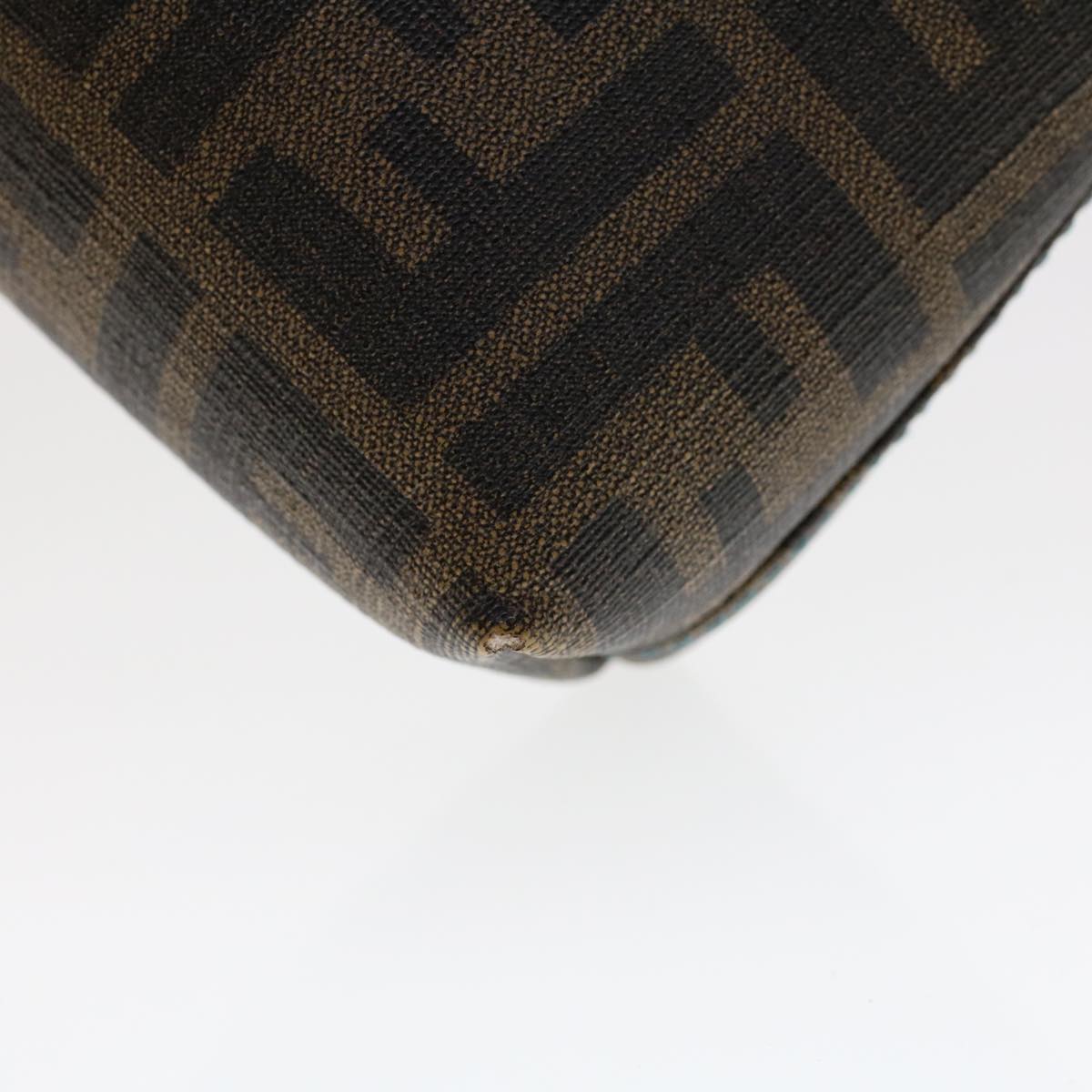 FENDI Zucca Canvas Pouch Black Brown yk7489