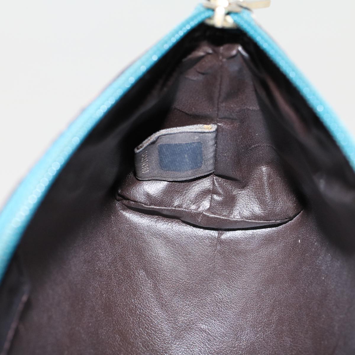 FENDI Zucca Canvas Pouch Black Brown yk7489