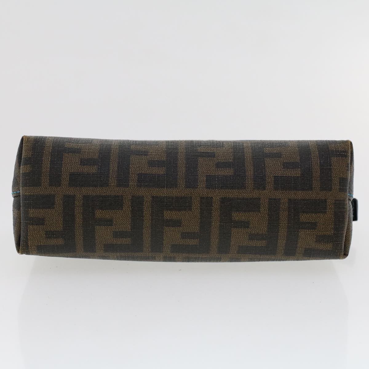 FENDI Zucca Canvas Pouch Black Brown yk7489