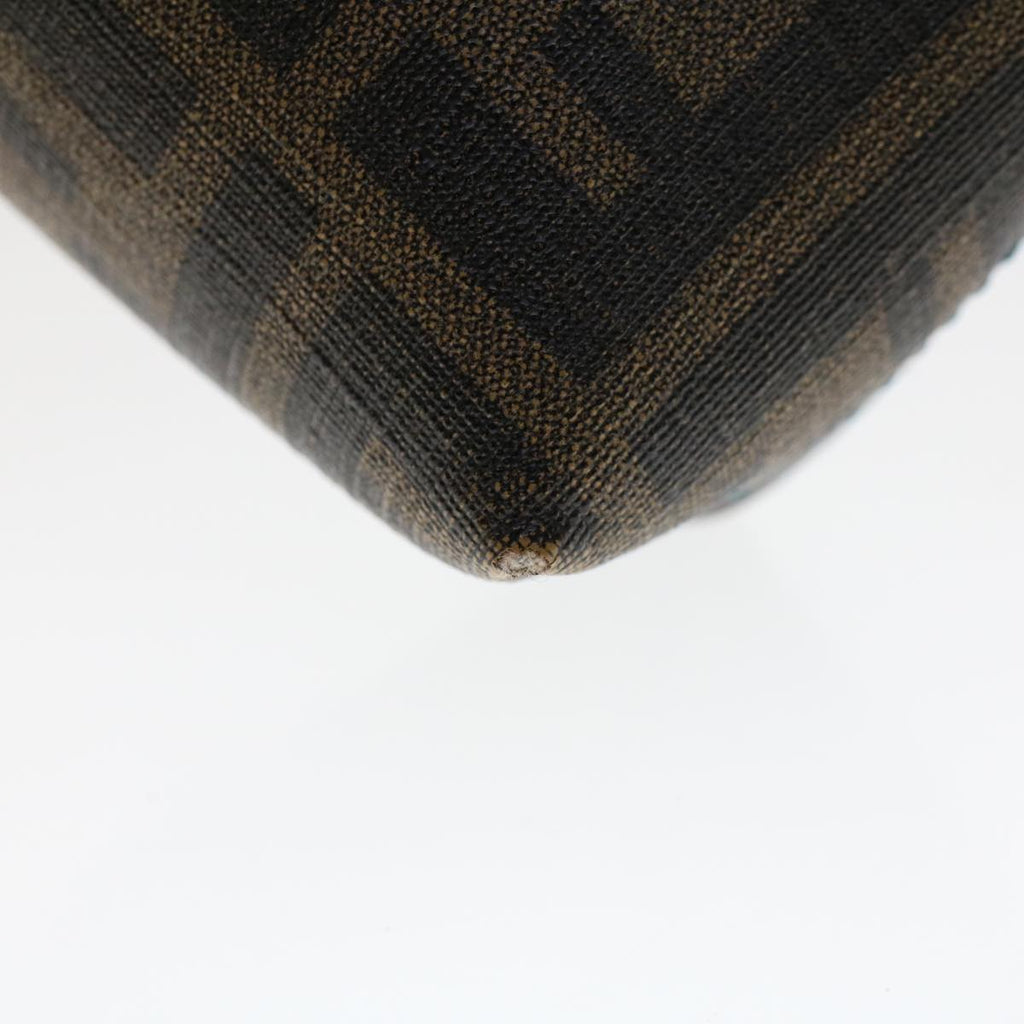 FENDI Zucca Canvas Pouch Black Brown yk7489