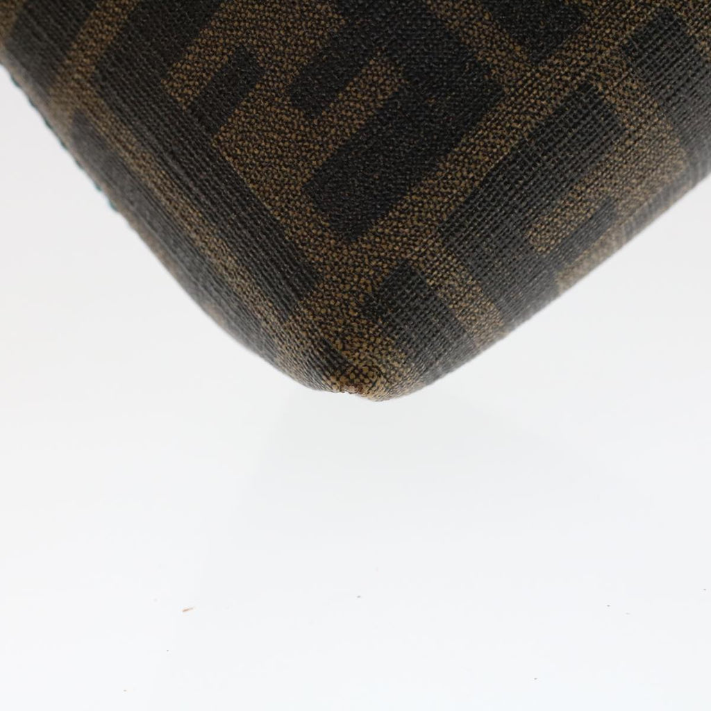 FENDI Zucca Canvas Pouch Black Brown yk7489
