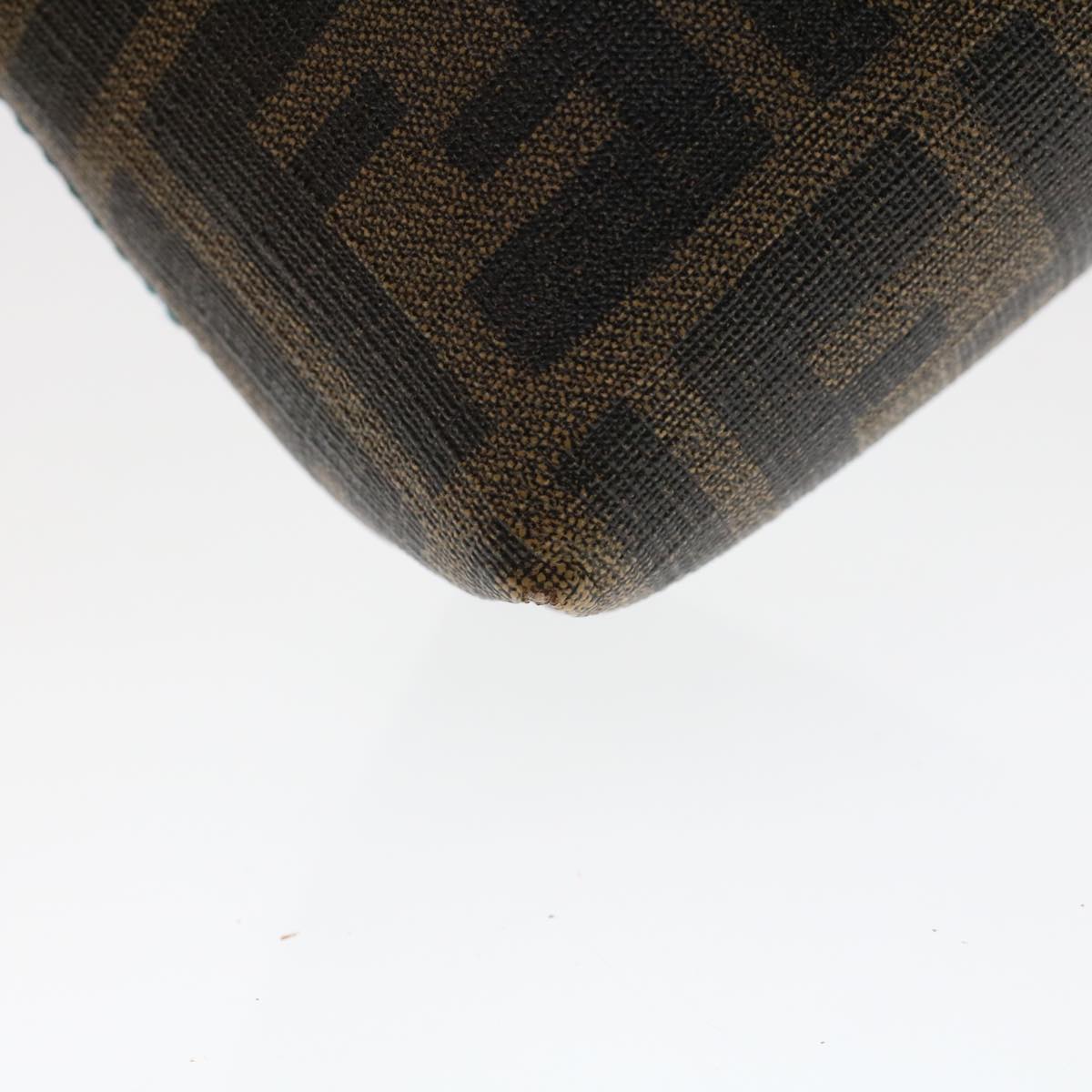 FENDI Zucca Canvas Pouch Black Brown yk7489