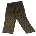 FENDI Zucca Canvas Pants S Black Brown yk7500