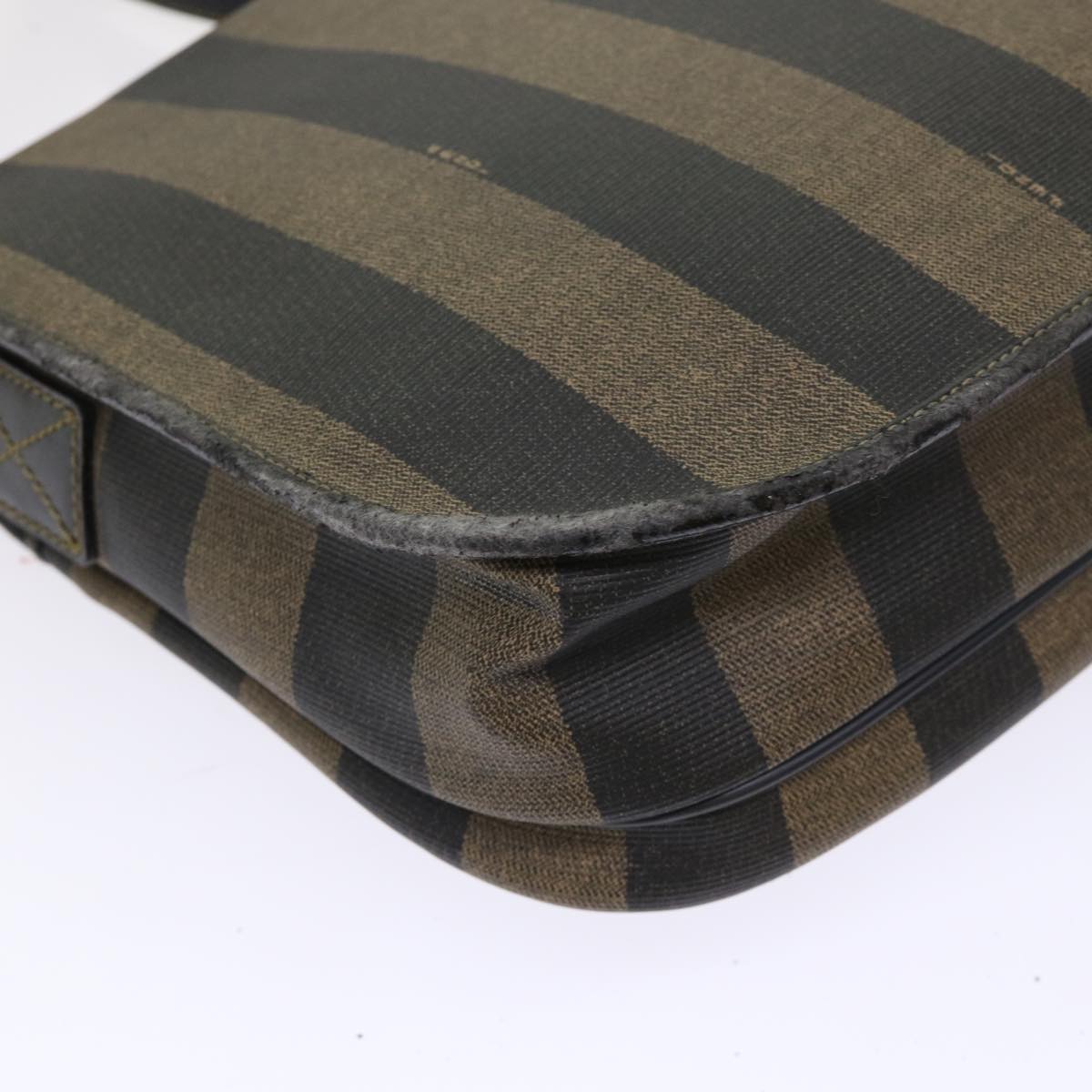 FENDI Pecan Canvas Shoulder Bag Nylon 2Set Brown Black yk7554B