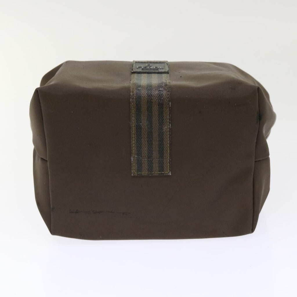 FENDI Pecan Canvas Shoulder Bag Nylon 2Set Brown Black yk7554B
