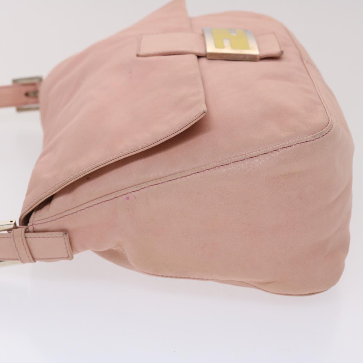 FENDI Mamma Baguette Shoulder Bag Leather Pink 2308-26325-008 yk7599