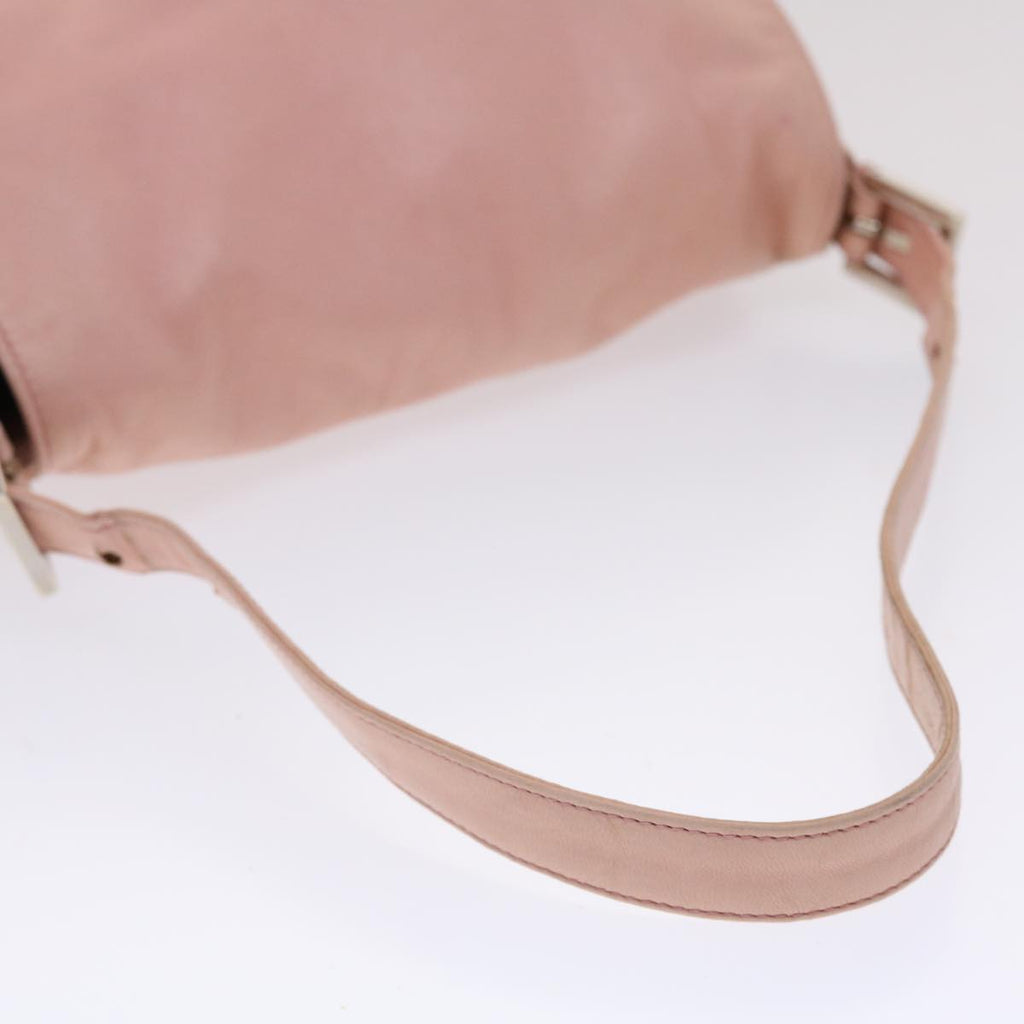 FENDI Mamma Baguette Shoulder Bag Leather Pink 2308-26325-008 yk7599