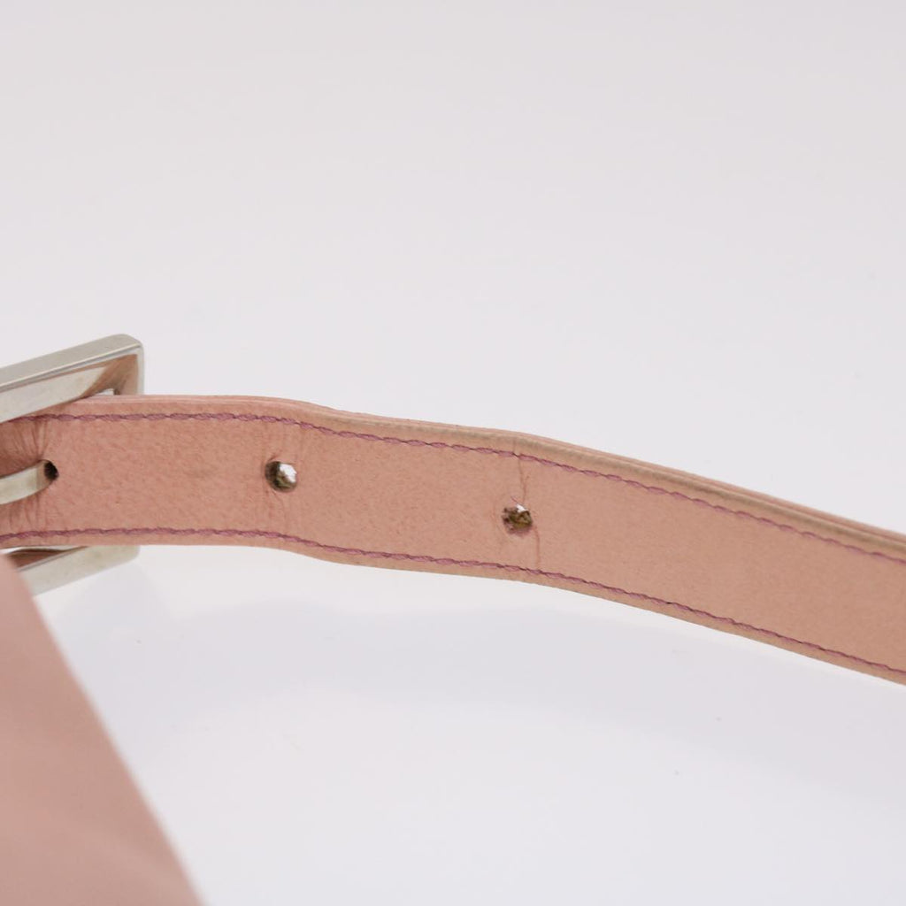 FENDI Mamma Baguette Shoulder Bag Leather Pink 2308-26325-008 yk7599