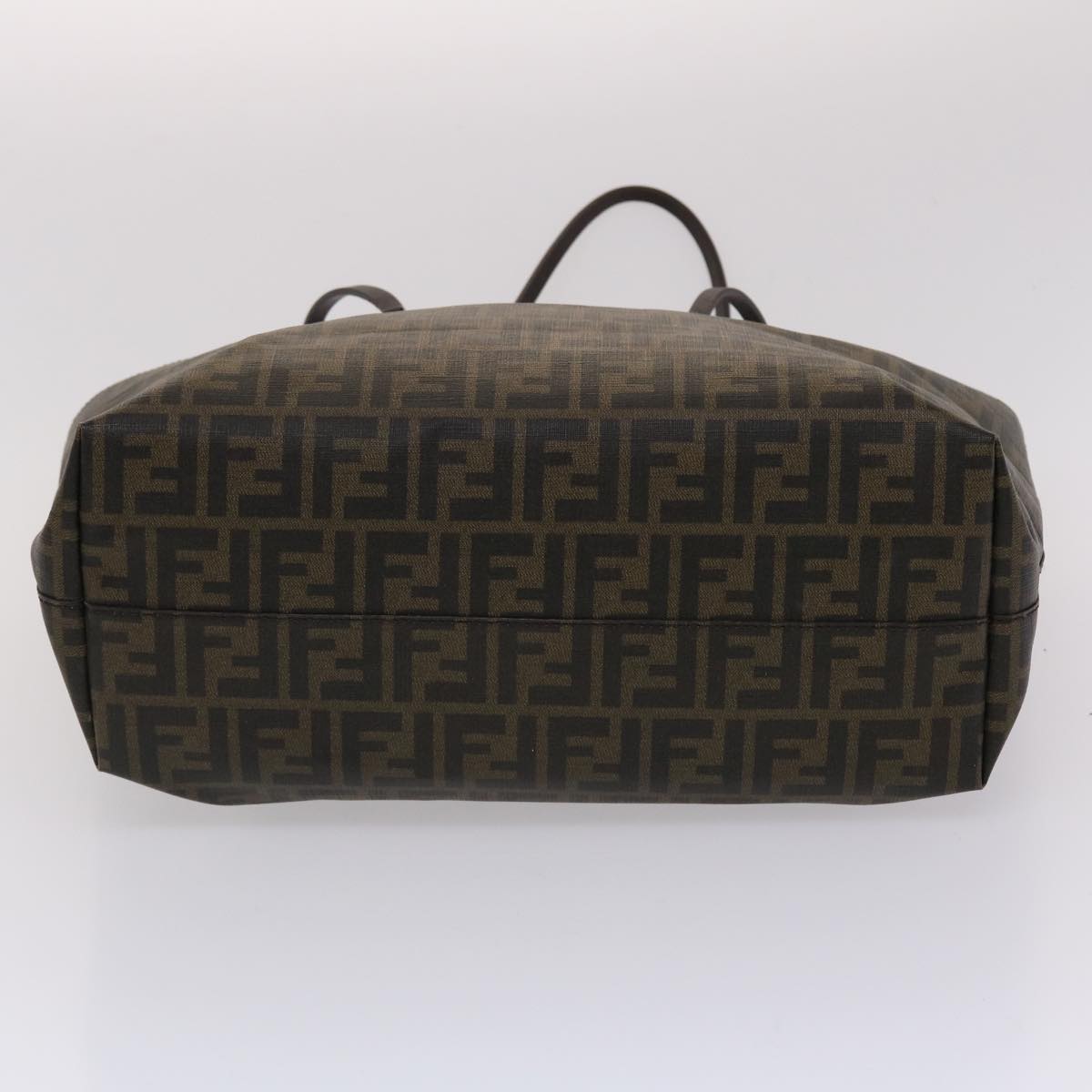 FENDI Zucca Canvas Tote Bag Black Brown yk7649