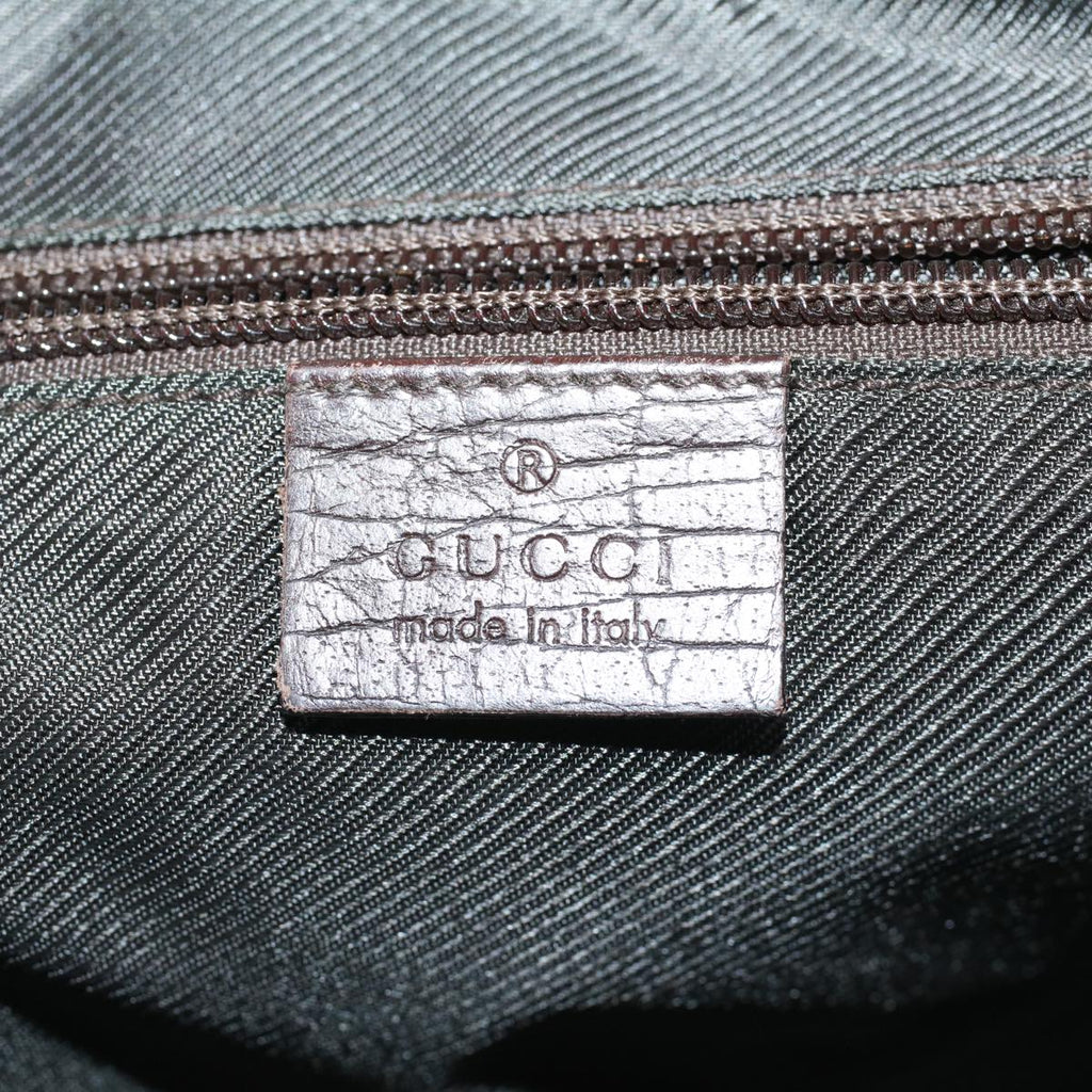 GUCCI GG Canvas Clutch Bag PVC Leather Beige 73956 yk7760