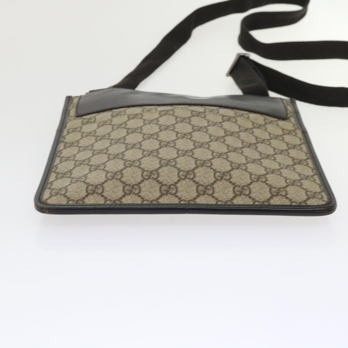 GUCCI GG Canvas Shoulder Bag PVC Leather Beige 27639 yk7766