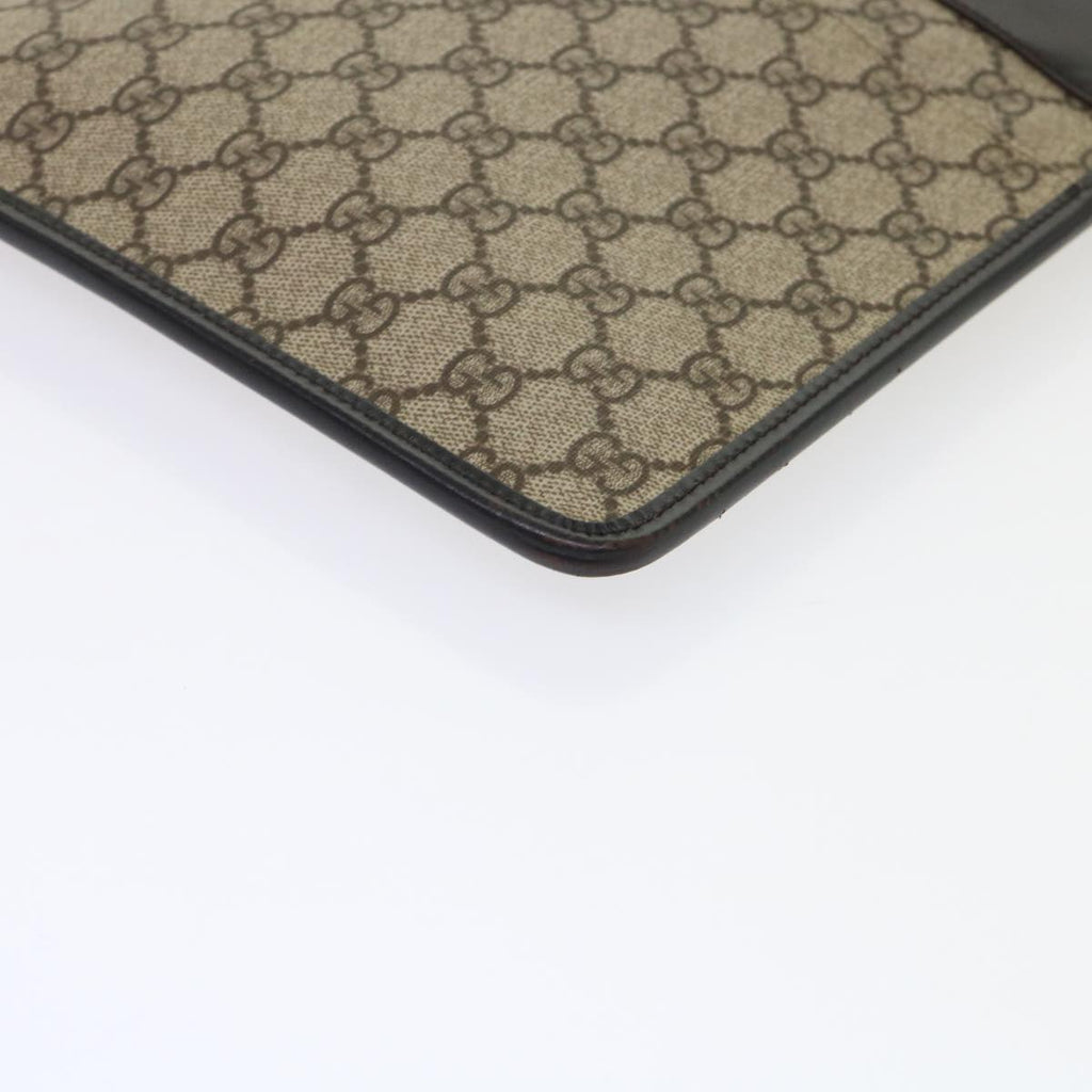 GUCCI GG Canvas Shoulder Bag PVC Leather Beige 27639 yk7766