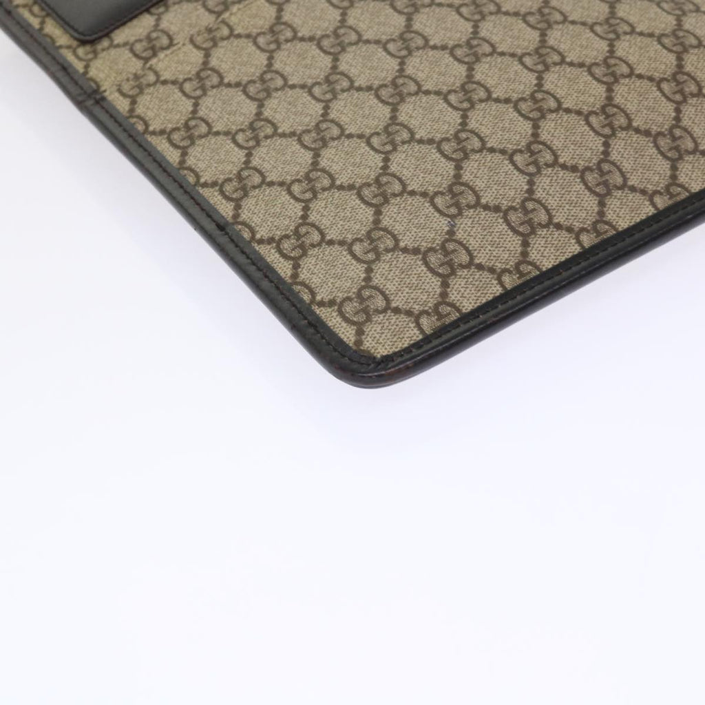GUCCI GG Canvas Shoulder Bag PVC Leather Beige 27639 yk7766
