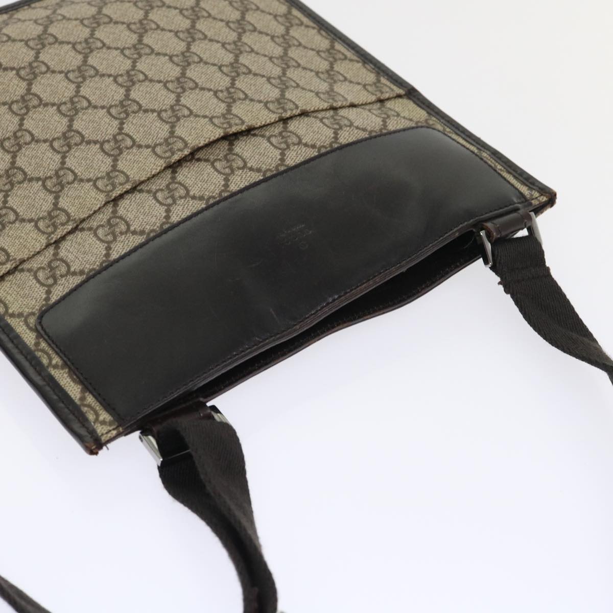 GUCCI GG Canvas Shoulder Bag PVC Leather Beige 27639 yk7766