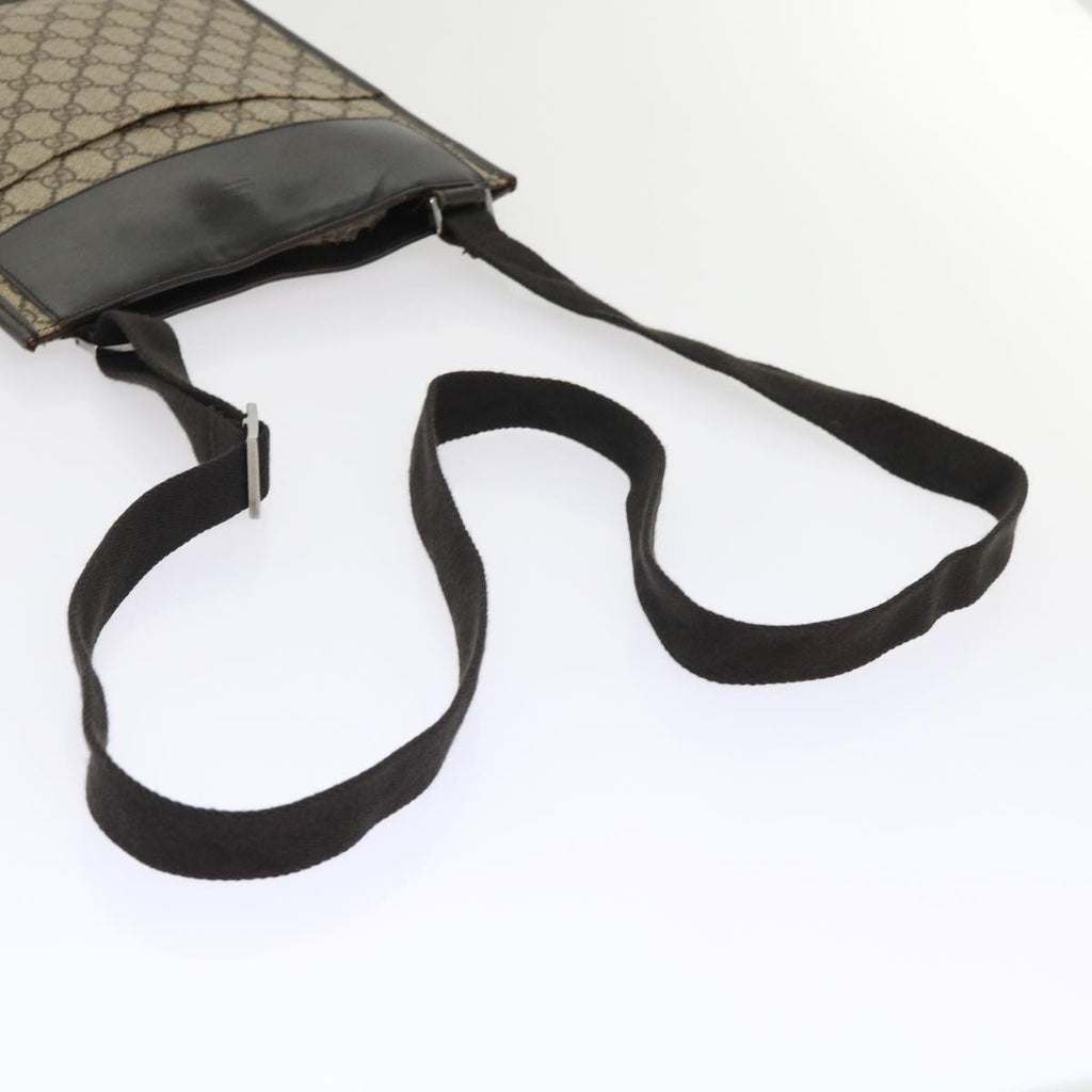 GUCCI GG Canvas Shoulder Bag PVC Leather Beige 27639 yk7766